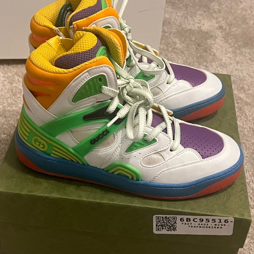 Gucci Kids Colorful High-Top Sneakers